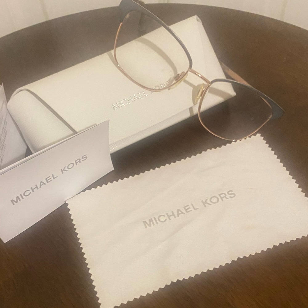 Michael Kors MK 3012 Adrianna IV Women's Eyeglasses Glasses. Gold & Grey - Picture 7 of 12